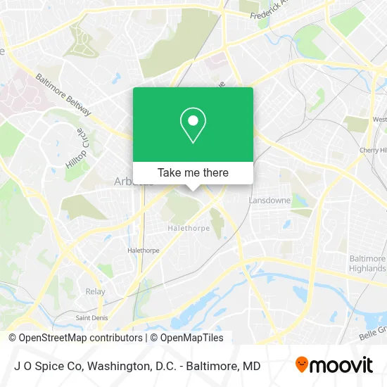 J O Spice Co map