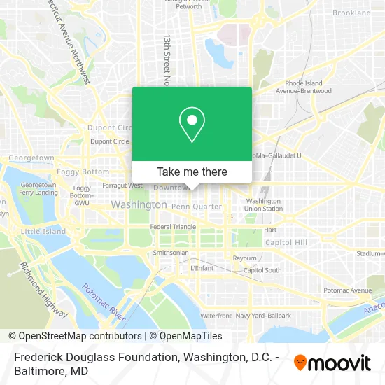 Frederick Douglass Foundation map