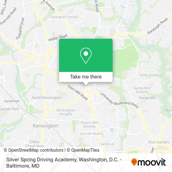 Silver Spring Driving Academy map