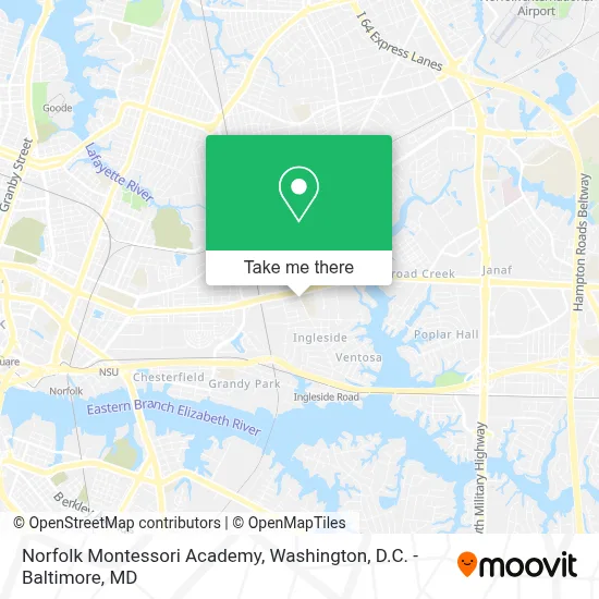 Norfolk Montessori Academy map