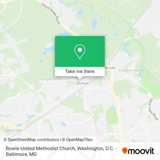 Bowie United Methodist Church map