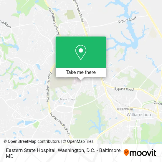 Eastern State Hospital map