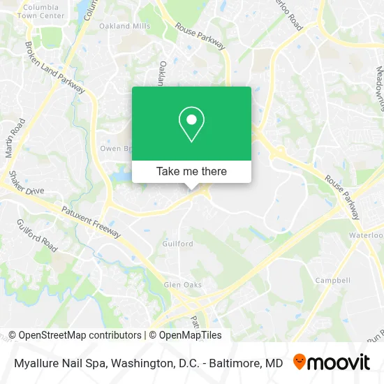 Myallure Nail Spa map