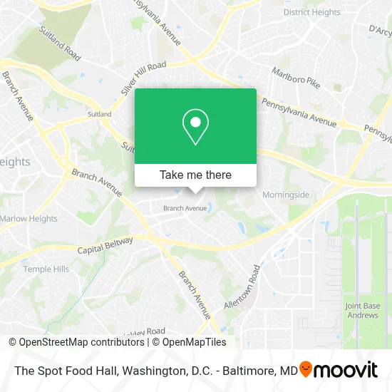 The Spot Food Hall map