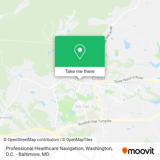 Professional Healthcare Navigation map