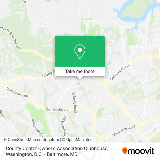 County Center Owner's Association Clubhouse map