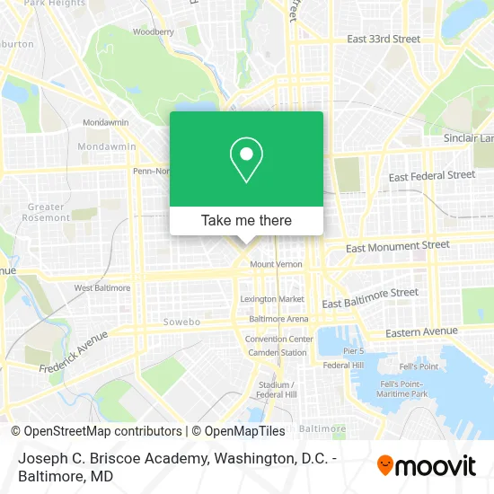 Joseph C. Briscoe Academy map