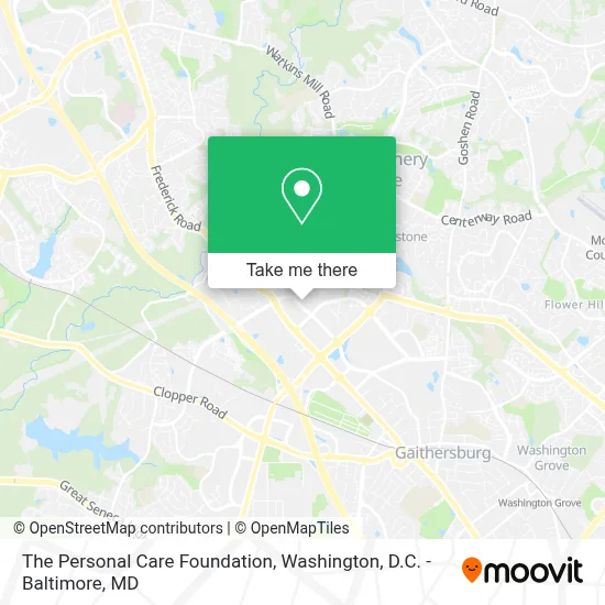 The Personal Care Foundation map