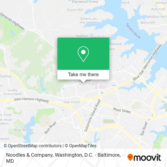 Noodles & Company map
