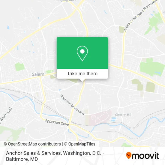 Anchor Sales & Services map