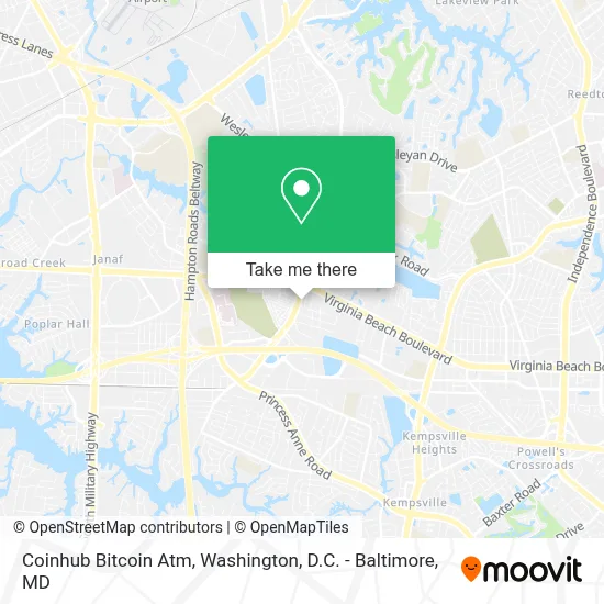 Coinhub Bitcoin Atm map