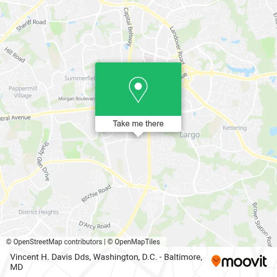 Vincent H. Davis Dds map