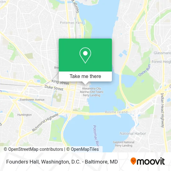 Founders Hall map