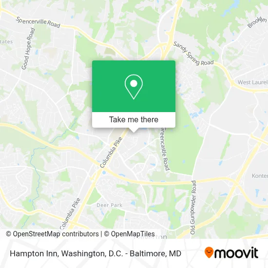 Hampton Inn map