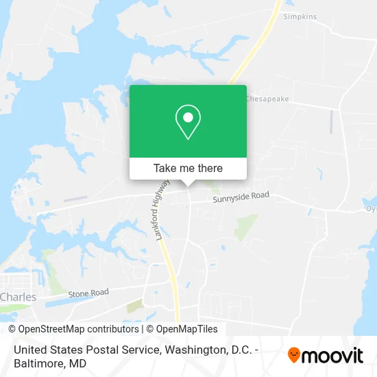 United States Postal Service map