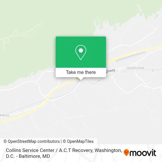Collins Service Center / A.C.T Recovery map