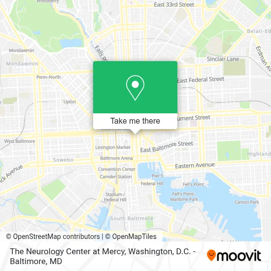 The Neurology Center at Mercy map