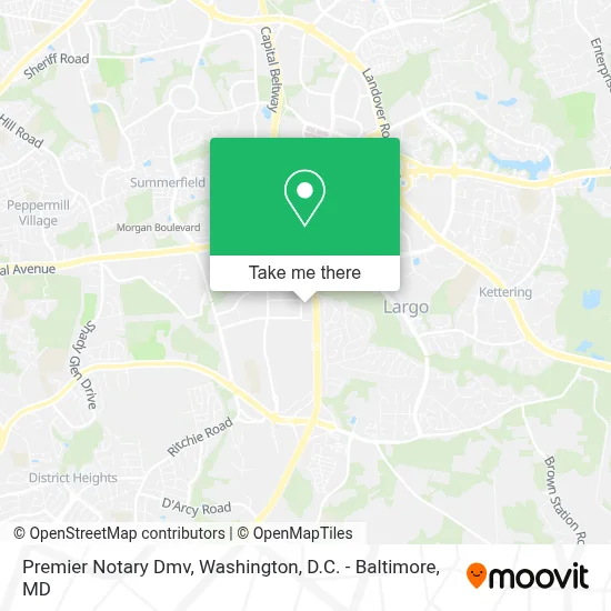 Premier Notary Dmv map