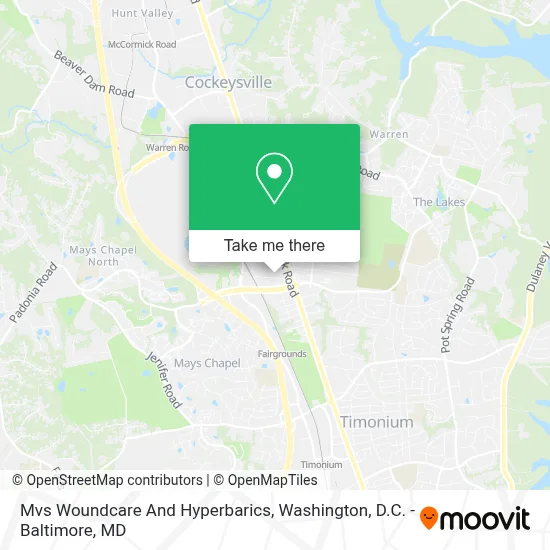 Mvs Woundcare And Hyperbarics map