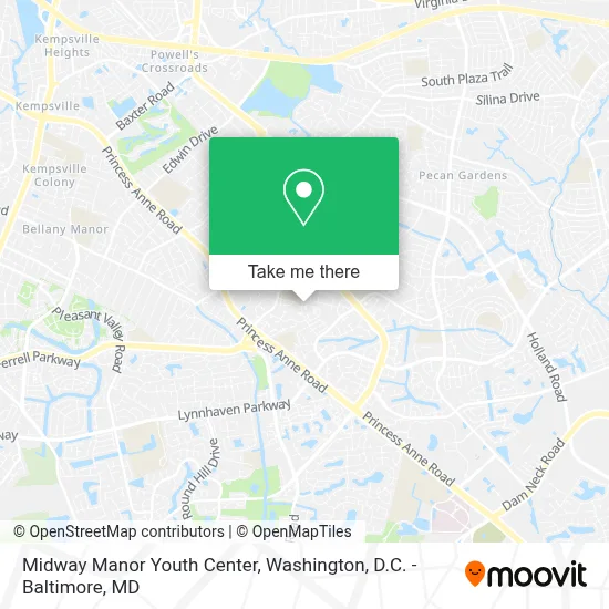 Midway Manor Youth Center map