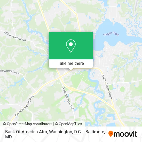 Bank Of America Atm map
