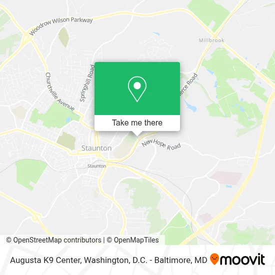Augusta K9 Center map