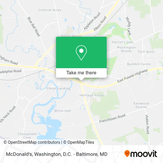 Mcdonald's map