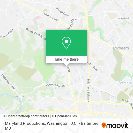 Maryland Productions map