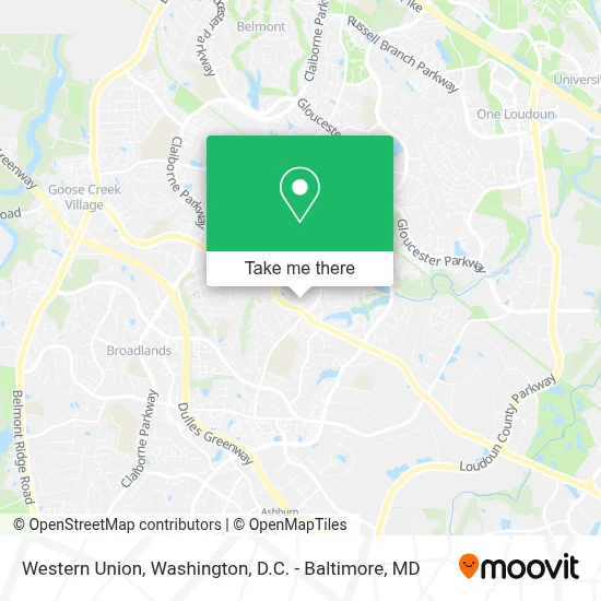 Western Union map