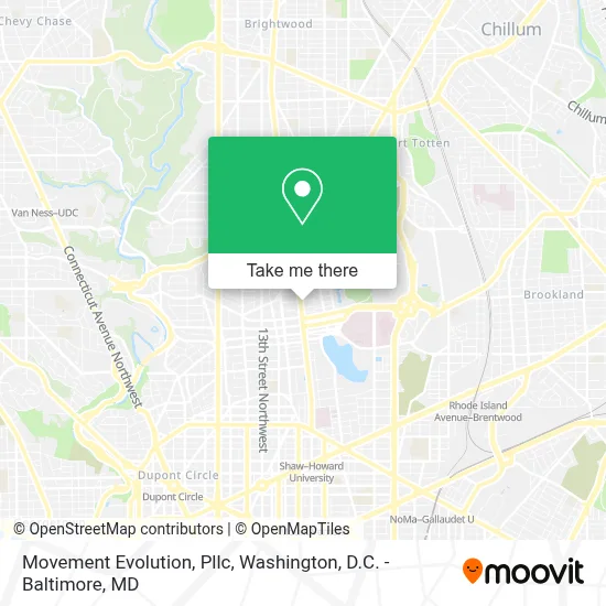 Movement Evolution, Pllc map