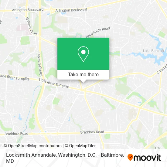 Locksmith Annandale map