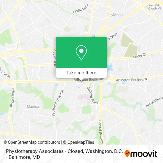 Physiotherapy Associates - Closed map