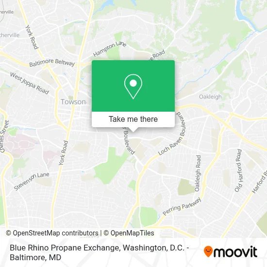 Blue Rhino Propane Exchange map
