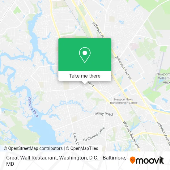 Great Wall Restaurant map