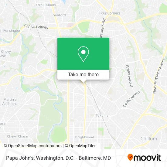 Papa John's map