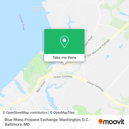 Blue Rhino Propane Exchange map