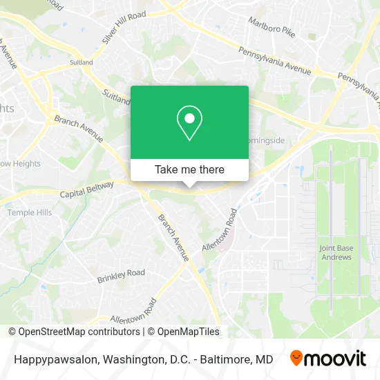 Happypawsalon map