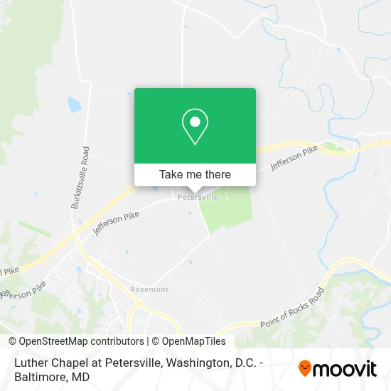 Luther Chapel at Petersville map