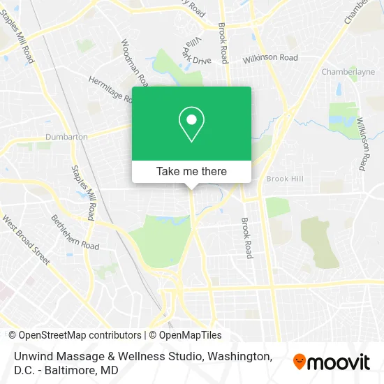 Unwind Massage & Wellness Studio map