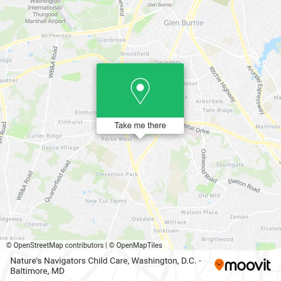 Nature's Navigators Child Care map