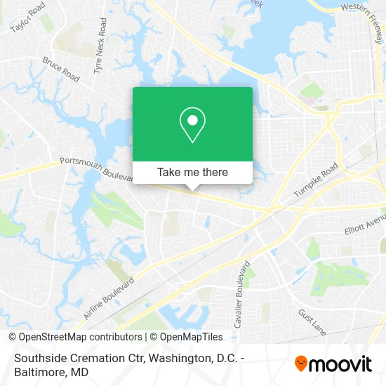Southside Cremation Ctr map