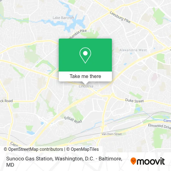 Sunoco Gas Station map