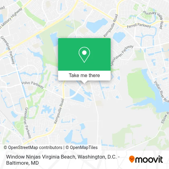 Window Ninjas Virginia Beach map