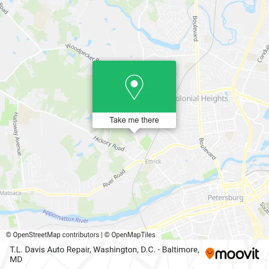 T.L. Davis Auto Repair map