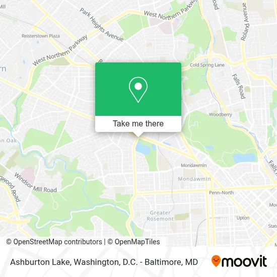 Ashburton Lake map