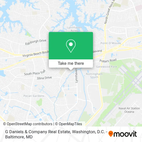 G Daniels & Company Real Estate map