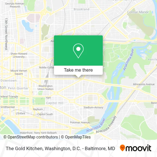 The Gold Kitchen map