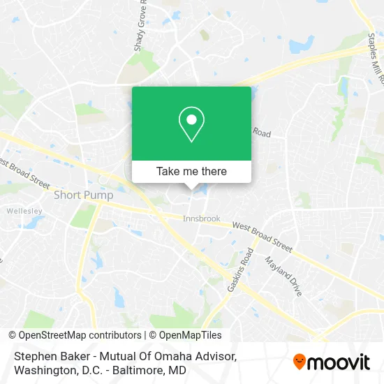 Stephen Baker - Mutual Of Omaha Advisor map