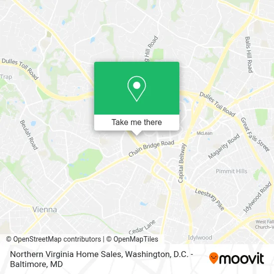 Northern Virginia Home Sales map