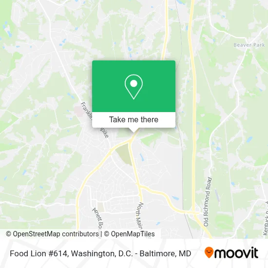 Food Lion #614 map